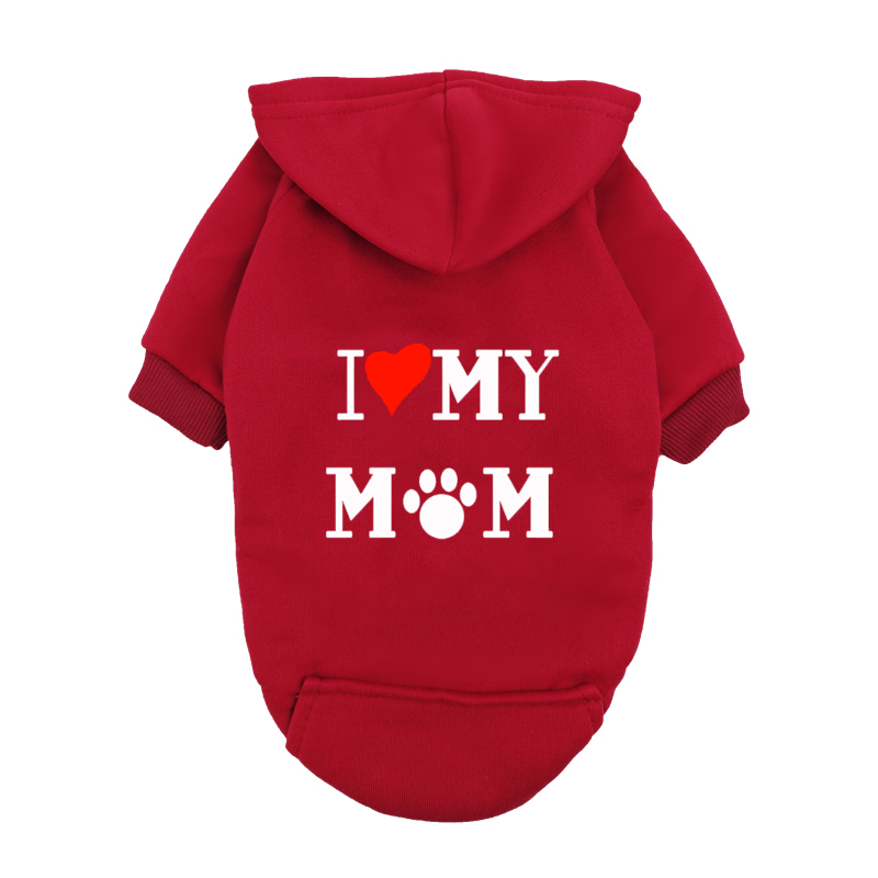 I Love My Mom Dog Hoodie - Cut - Plant Parent Hoodie 评论和价格