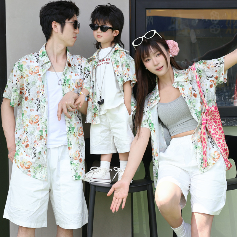 Holiday Look Parent-child Flor - Plant Parent Clothing 评论和价格