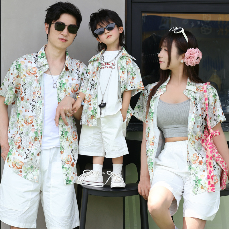 Holiday Look Parent-child Flor - Plant Parent Clothing 评论和价格