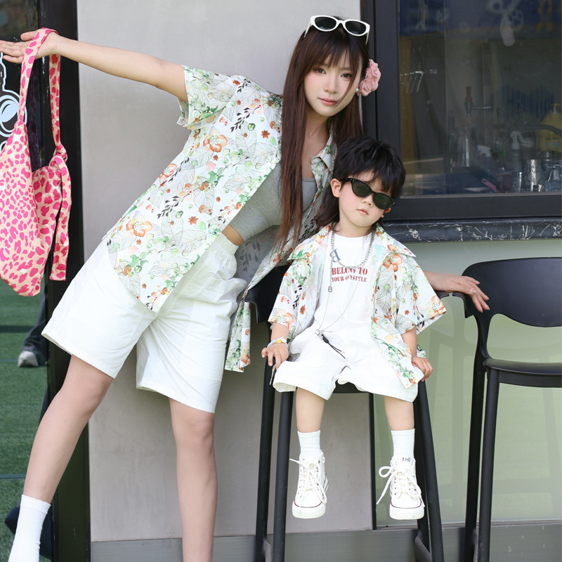 Holiday Look Parent-child Flor - Plant Parent Clothing 评论和价格