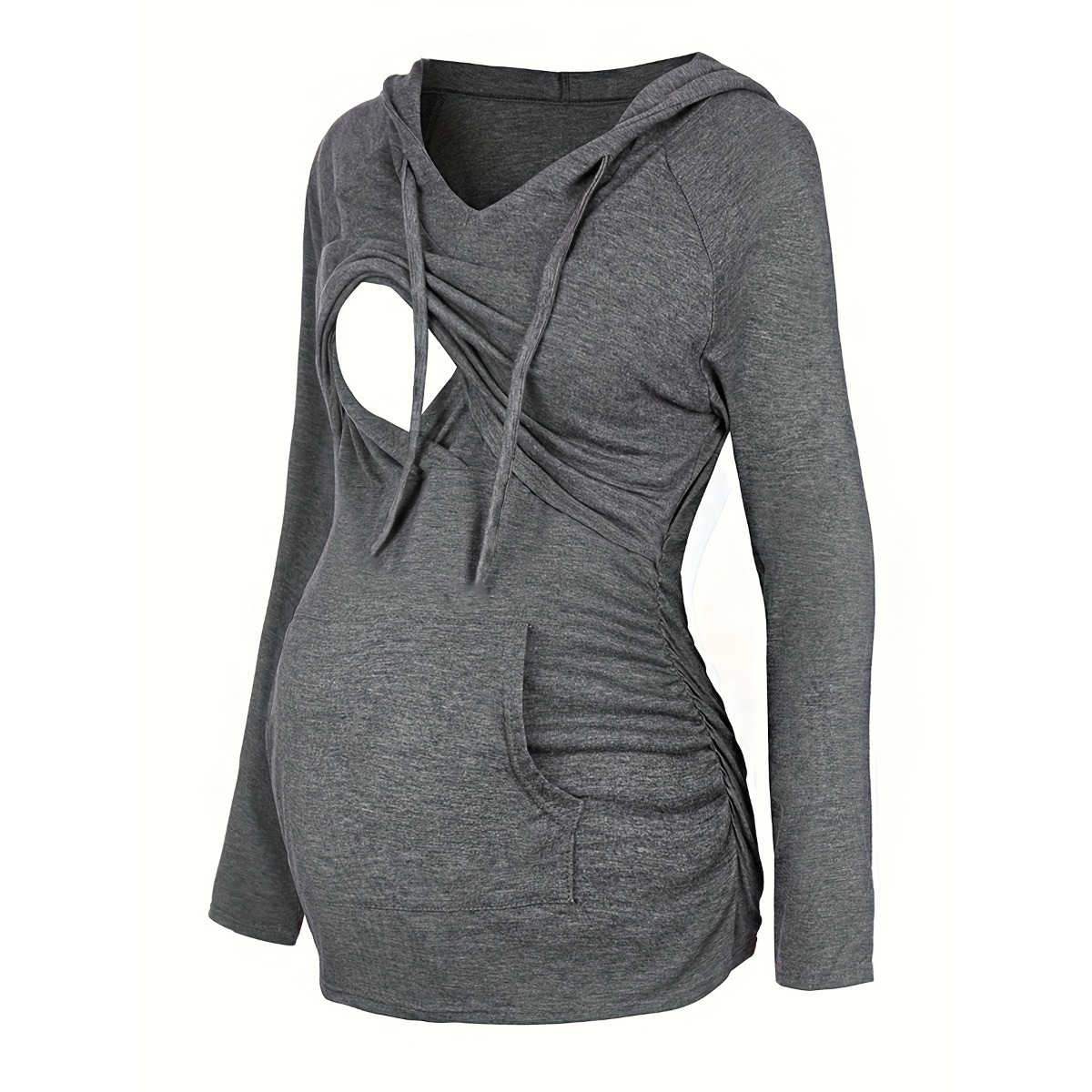 Women Maternity Hoodie Nursing - Plant Parent Hoodie 评论和价格