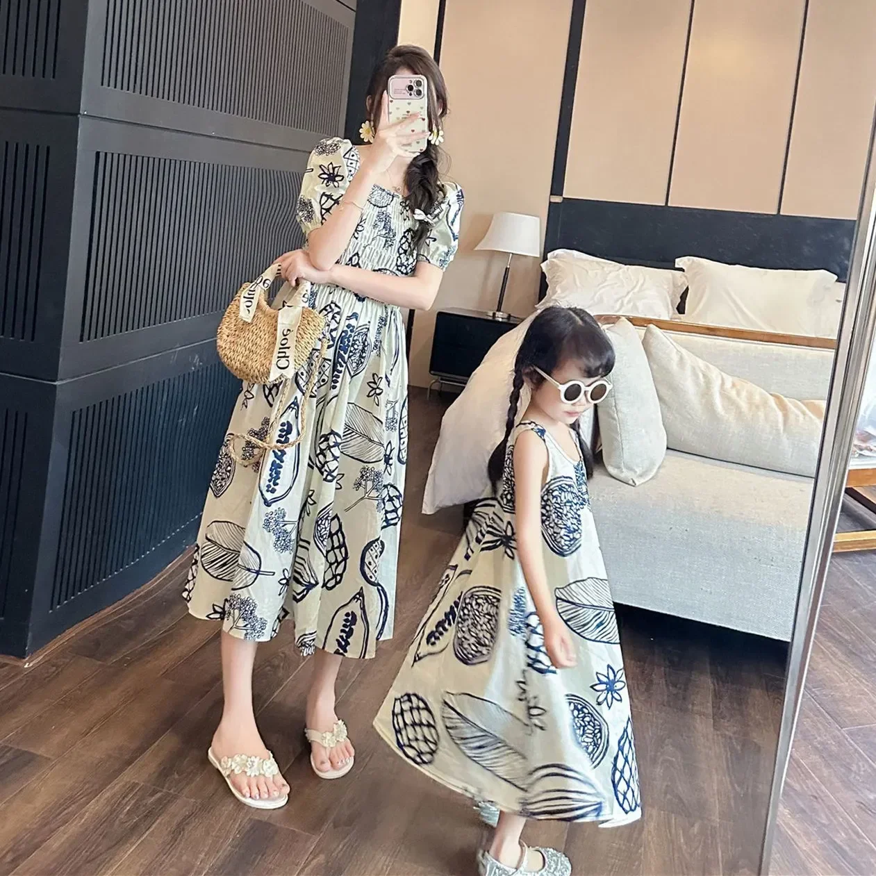 Women Smock Dresses Korean Sis - Plant Parental 评论和价格