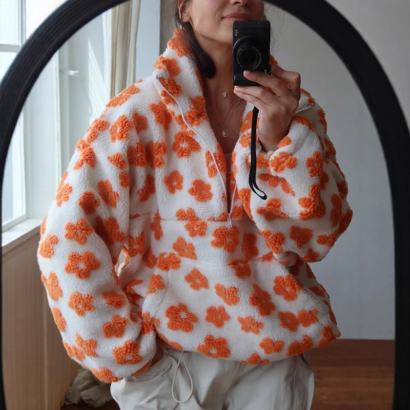 Fleece Flower Sweatshirt For W - Plant Parent Hoodie 评论和价格