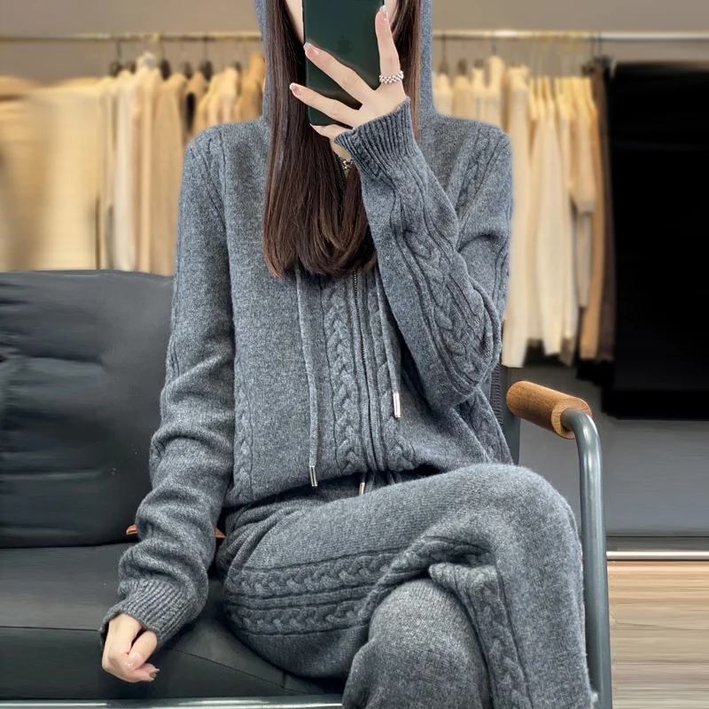 Women's Pure Cashmere Hooded C - Plant Parent Hoodie 评论和价格