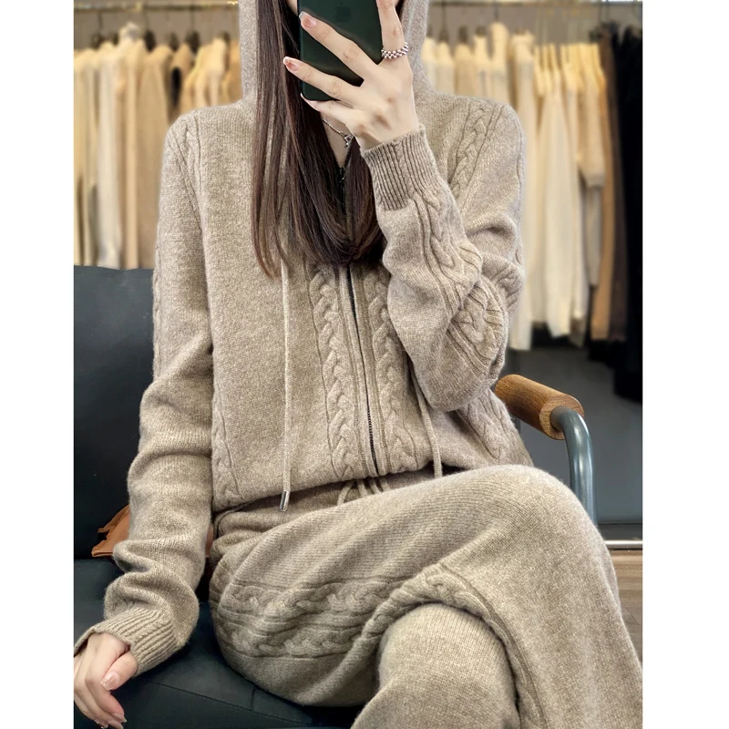 Women's Pure Cashmere Hooded C - Plant Parent Hoodie 评论和价格